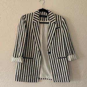 Zara striped blazer